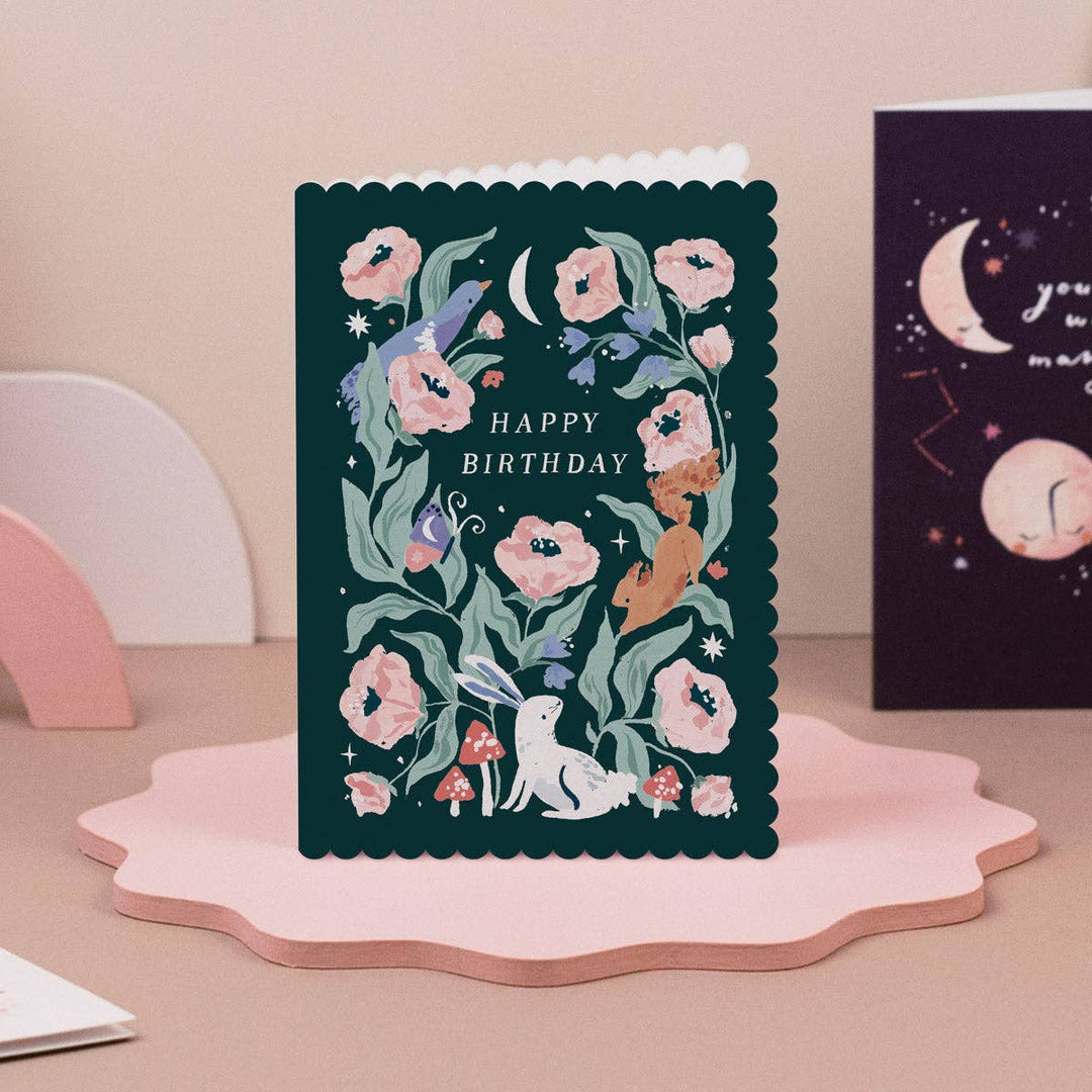 Woodland - Bursdagskort