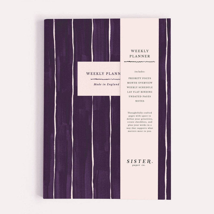 Pinstripe - Undated Weekly Planner