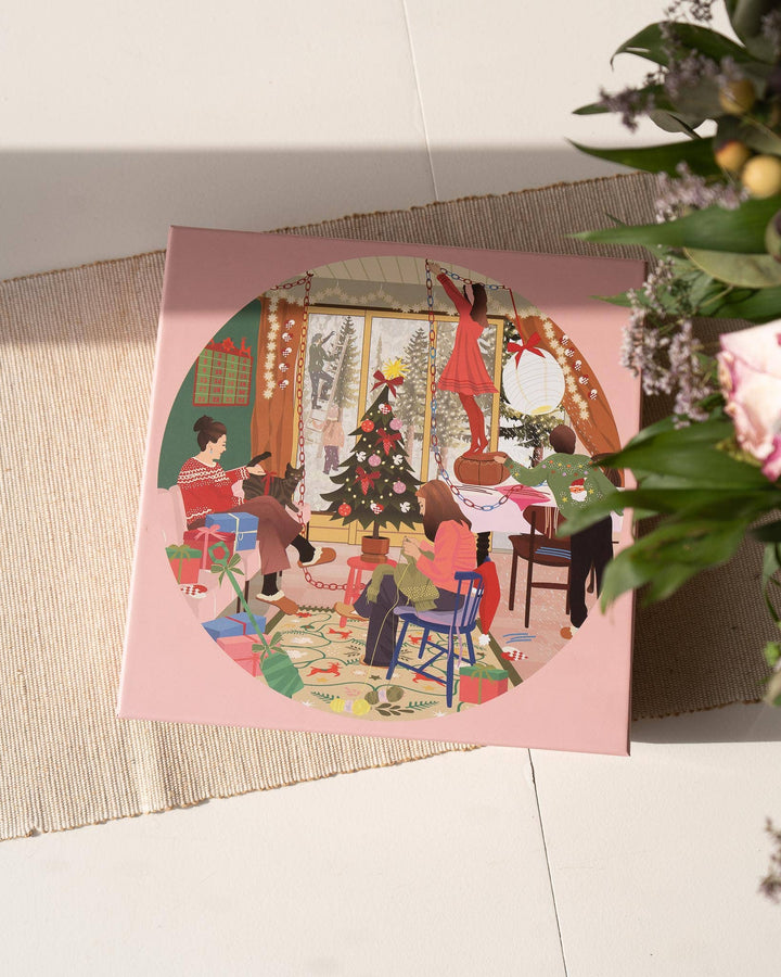 A DAY IN DECEMBER - Rundt puslespill med 1000 brikker