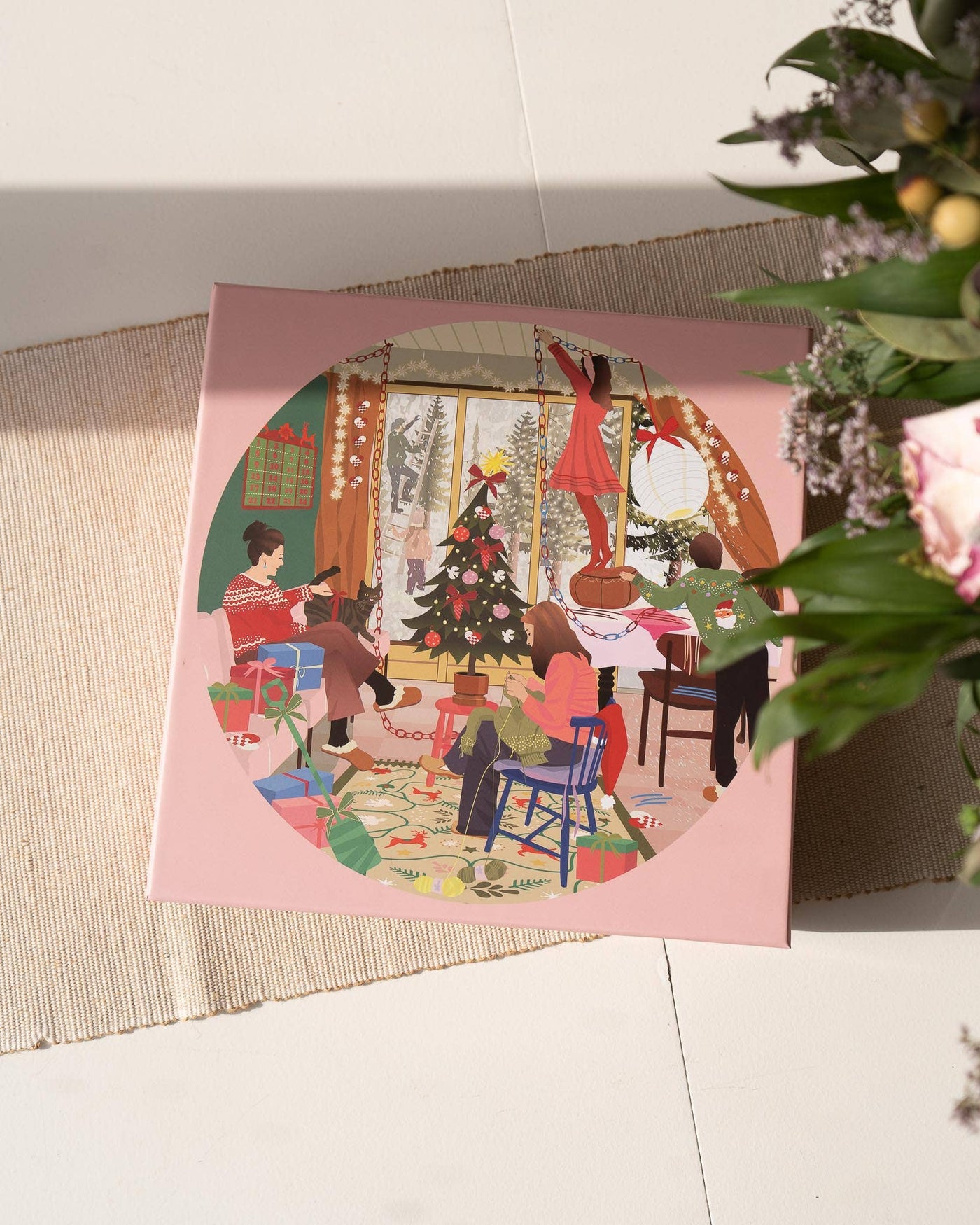 A DAY IN DECEMBER - Rundt puslespill med 1000 brikker