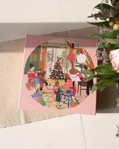 A DAY IN DECEMBER - Rundt puslespill med 1000 brikker