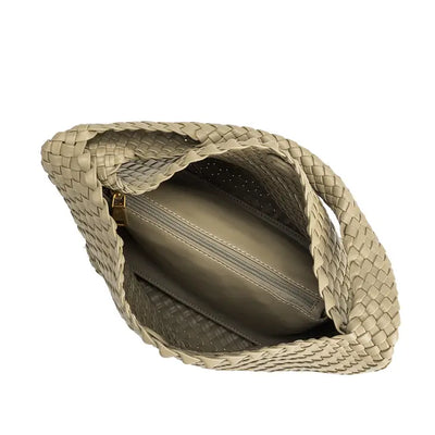 Johanna Recycled Vegan Shoulder Bag in Moss