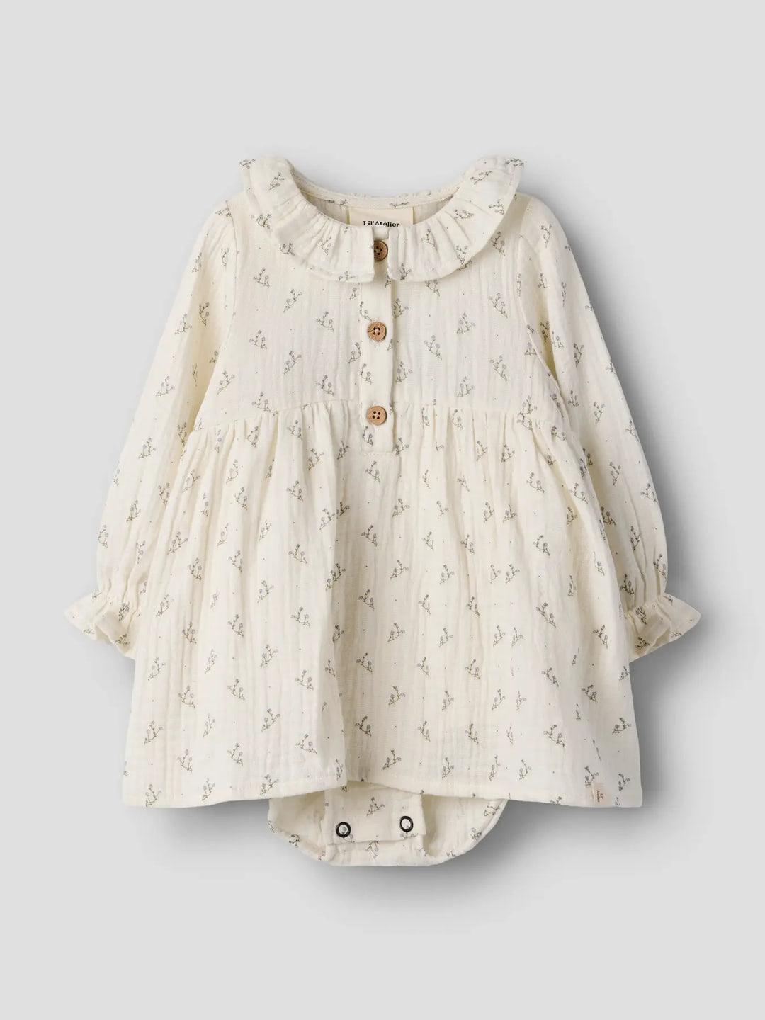 Nbfbalia Ls Loose Body Dress Lil - Coconut Milk