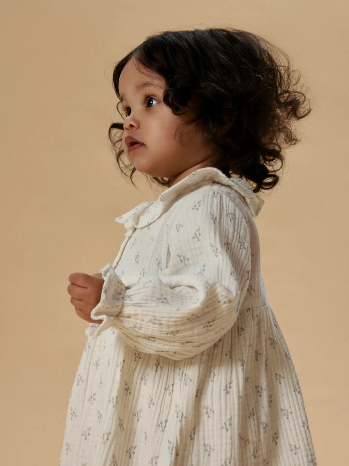 Nbfbalia Ls Loose Body Dress Lil - Coconut Milk
