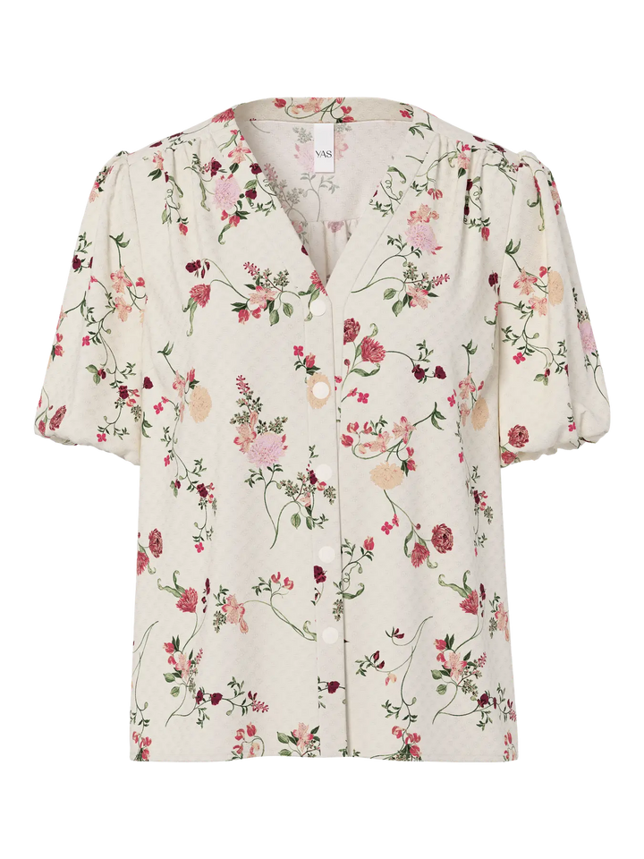Yastilera Ss V-Neck Shirt S. - Pristine New Botari Print