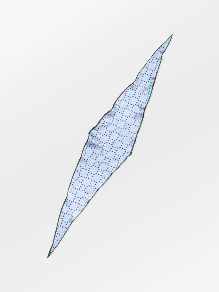 Starlia Grid Diamond Scarf - Skyway Blue