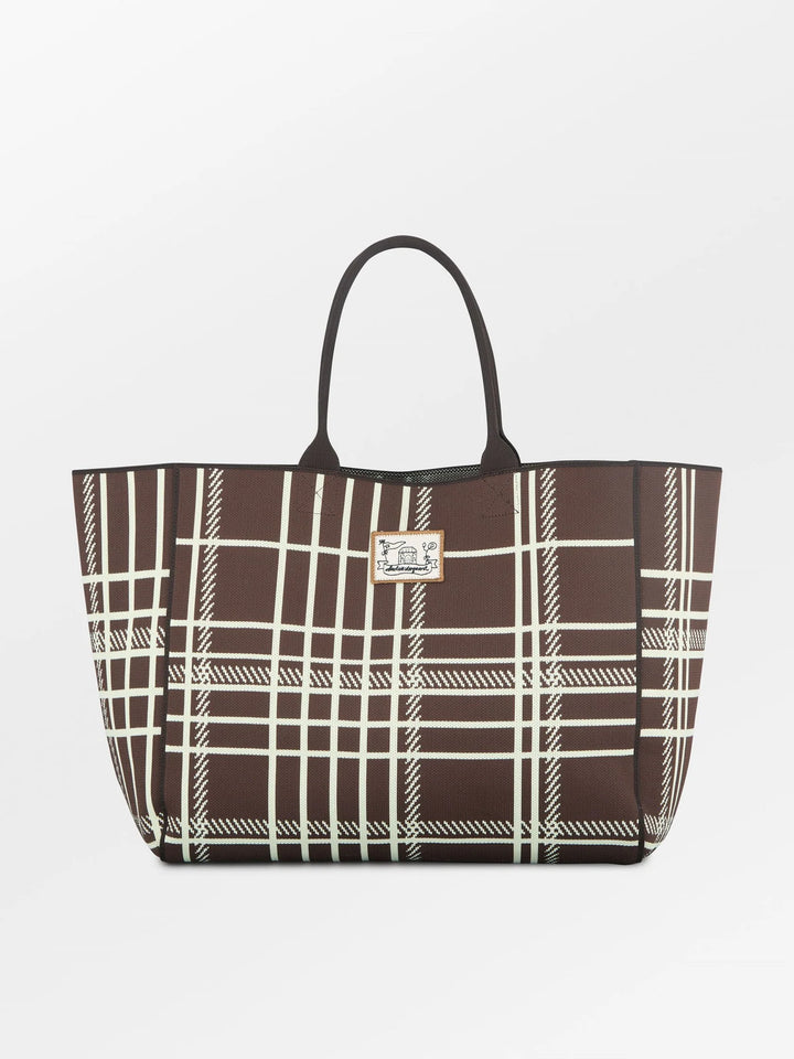 Grid Josie Bag - Hot Fudge Brown