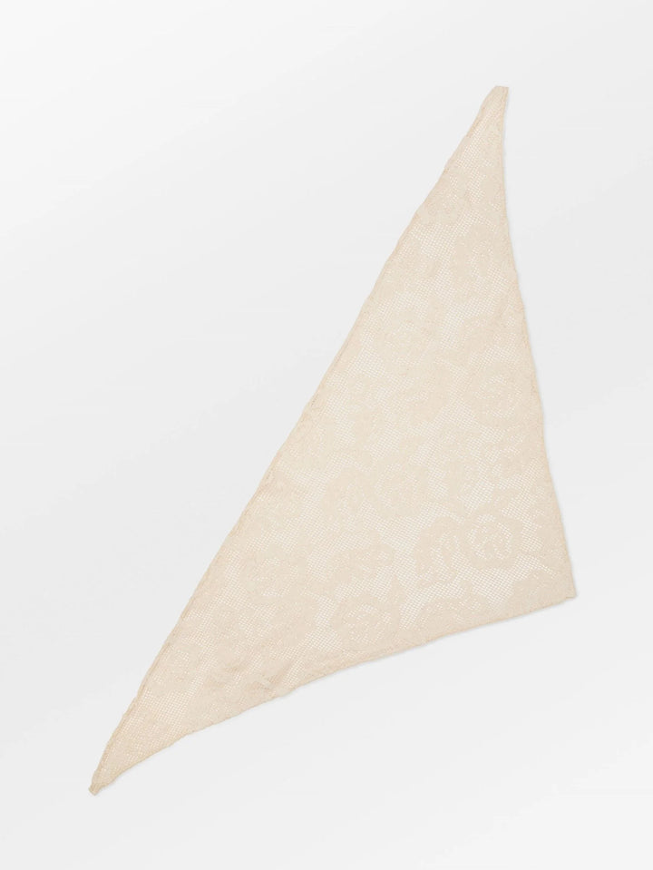 Croflora Triangle Scarf - Birch White