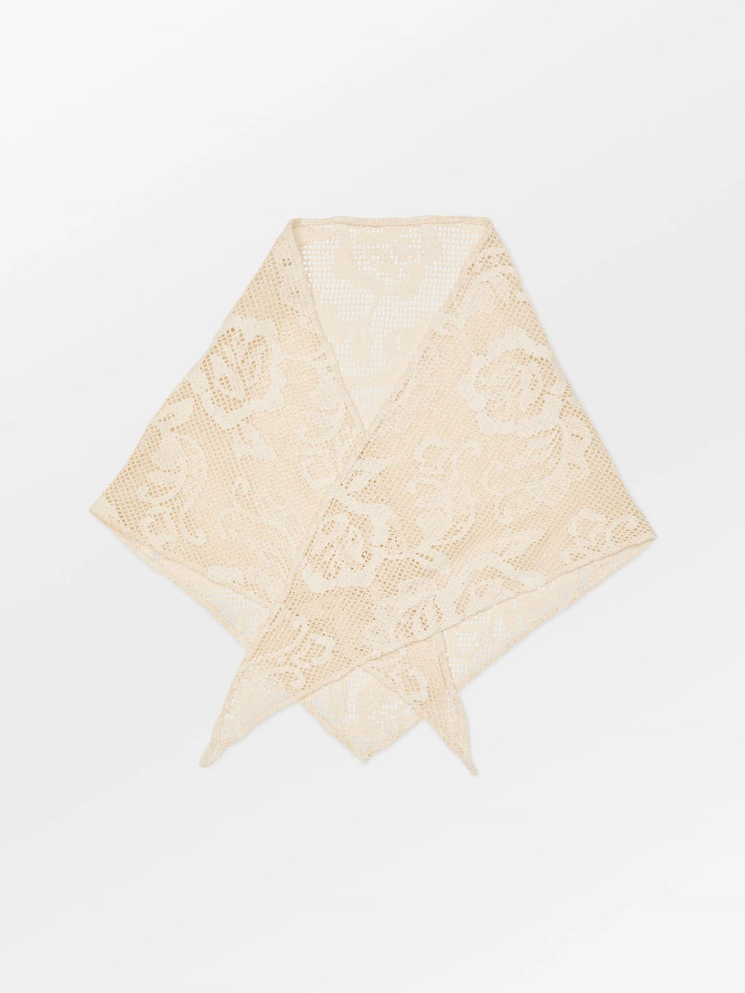 Croflora Triangle Scarf - Birch White