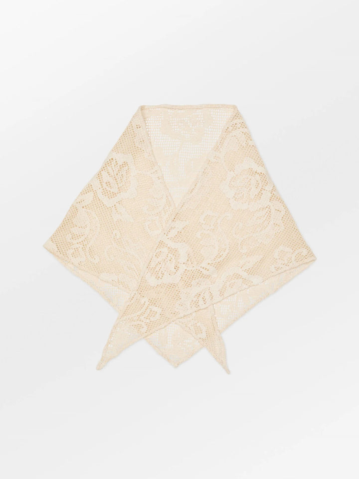 Croflora Triangle Scarf - Birch White