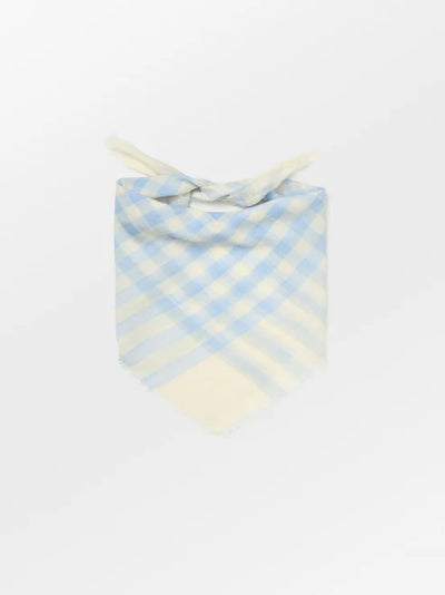 Check Siw Scarf - Birch White