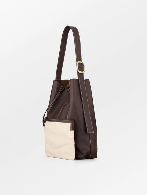 Panel Mae Buckle Bag - Chocolate Tarte