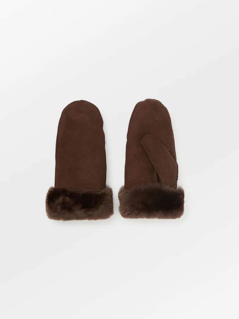 Doa Shearling Mitten - Chocolate Torte