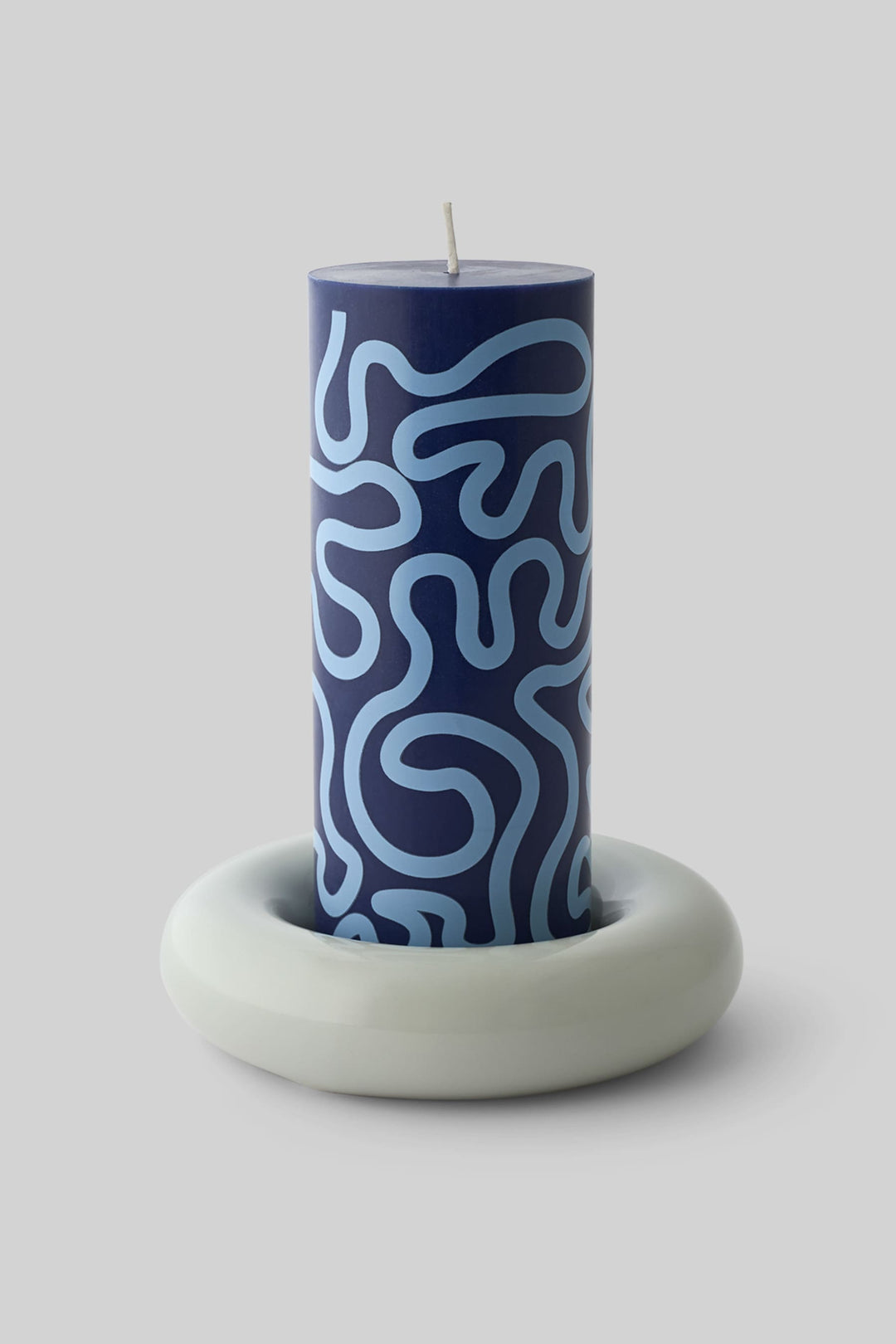 Bob Candle Holder - Large - Light Grey