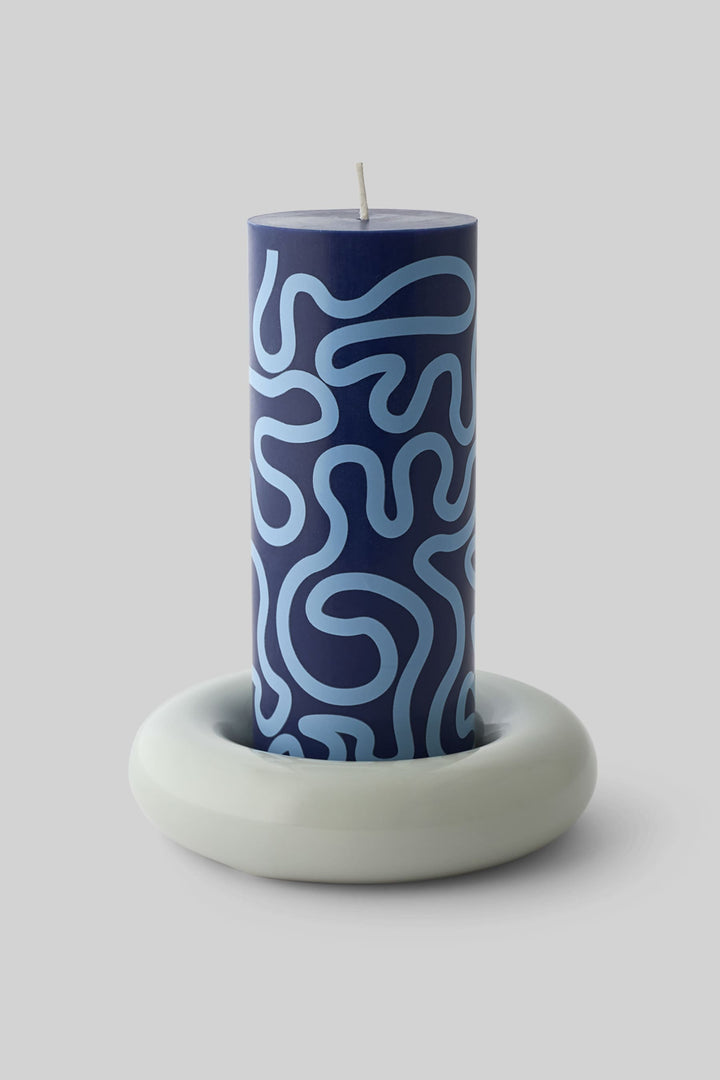 Bob Candle Holder - Large - Light Grey