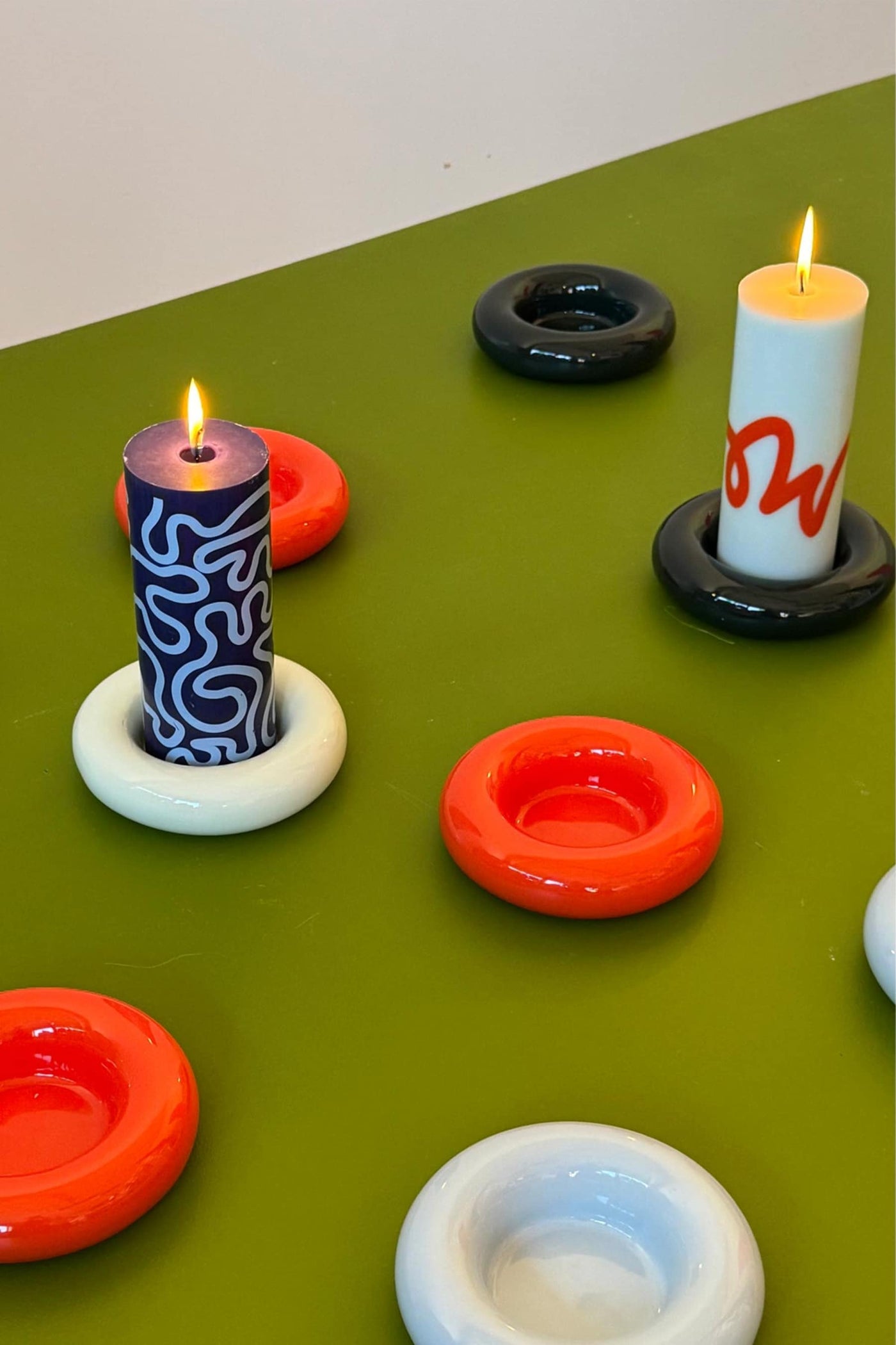 Bob Candle Holder - Large - Dark Green
