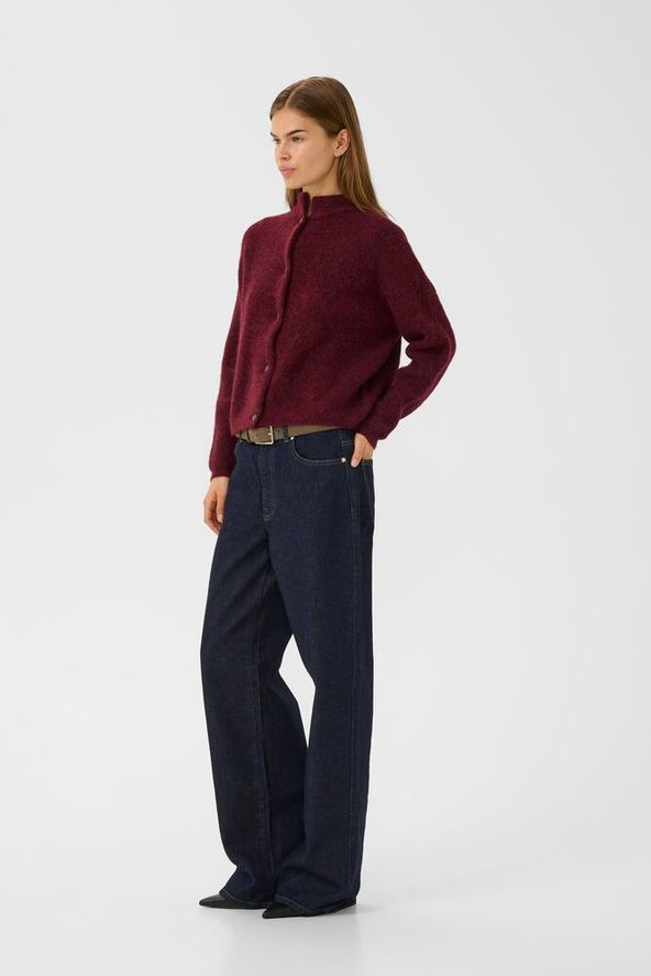 AlphaGZ short cardigan - Blood red Melange