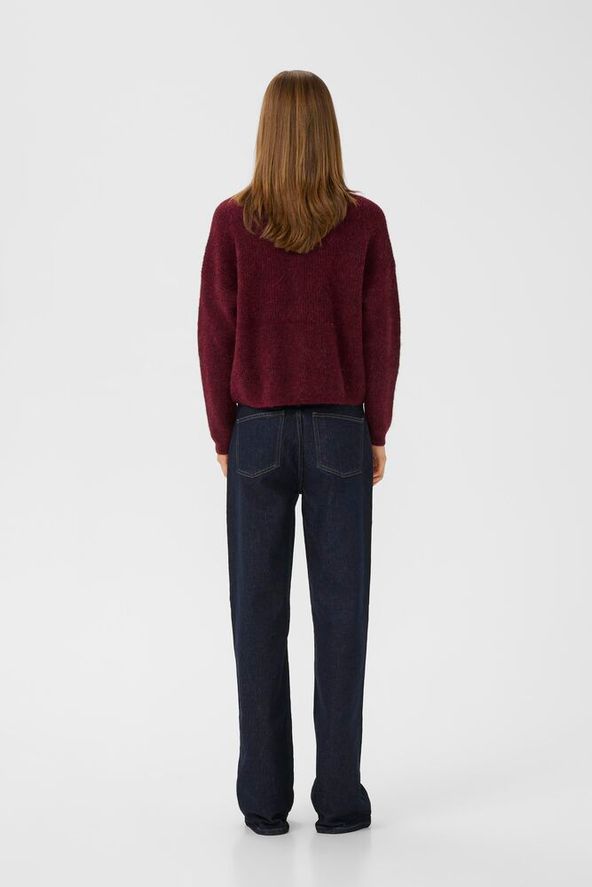 AlphaGZ short cardigan - Blood red Melange