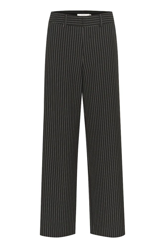 JoelleGZ pinstripe MW pants - Black pinstripe (Tydelige striper)