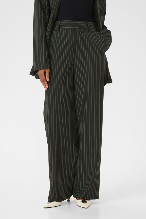 JoelleGZ pinstripe MW pants - Black pinstripe (Tydelige striper)
