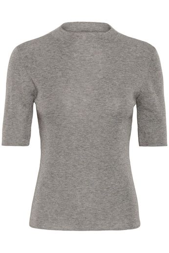 GZasia ss high neck - Medium Grey Mélange