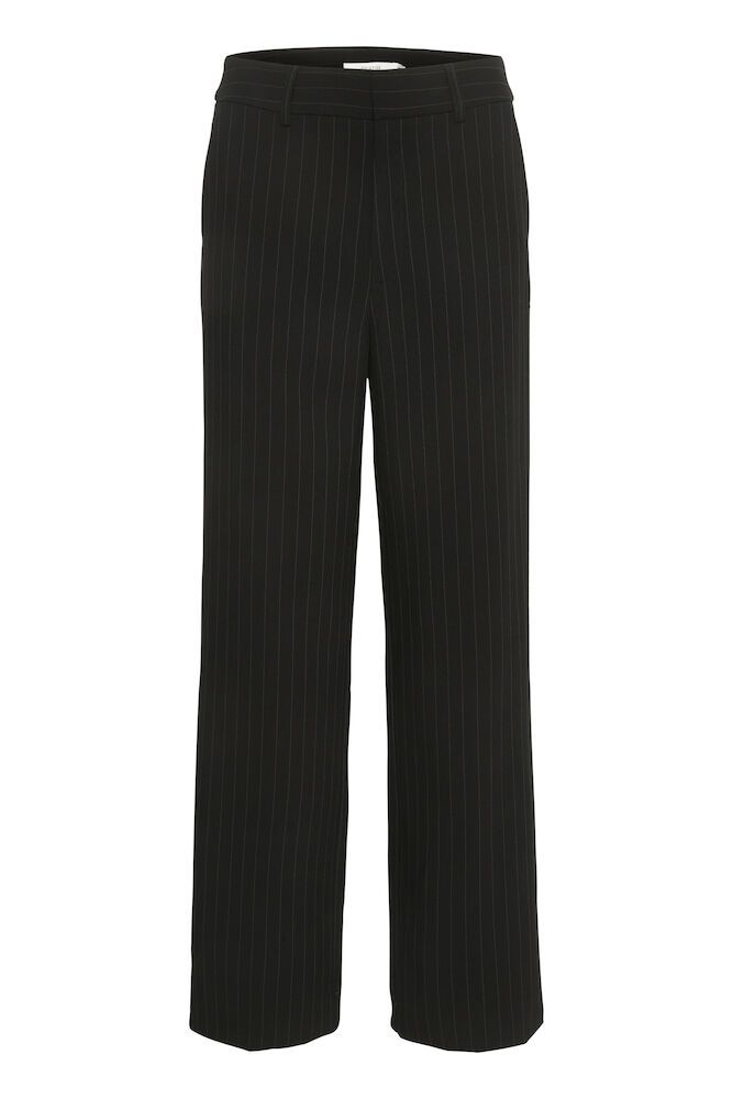 JoelleGZ pinstripe MW pants - Black pinstripe