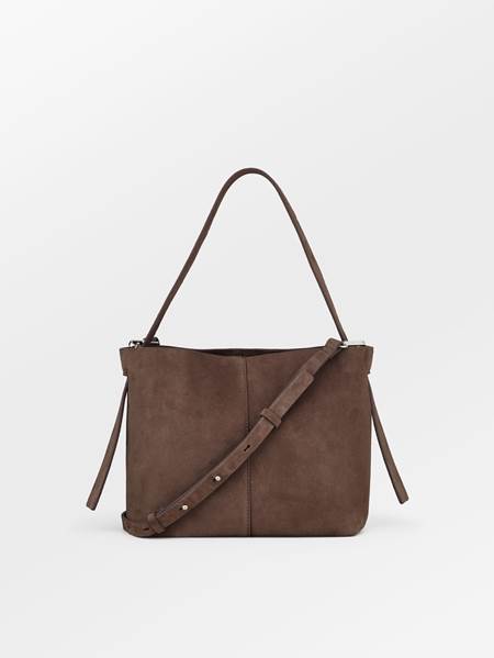 Suede Fraya Small Bag - Hot fudge brown