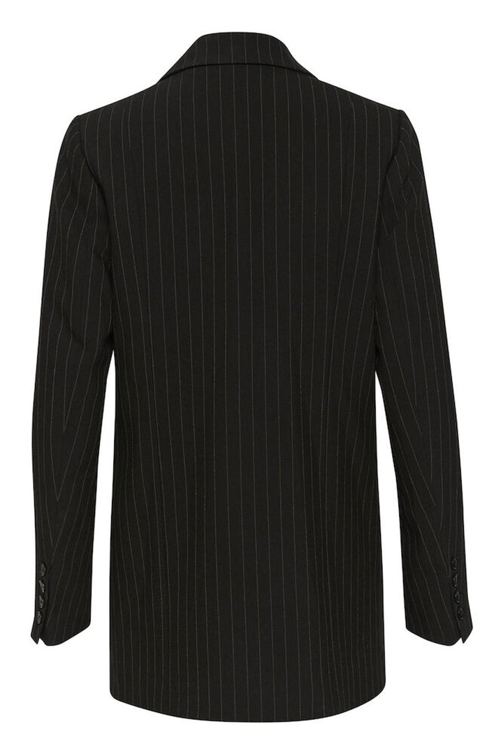 JoelleGZ pinstripe blazer - Black pinstripe