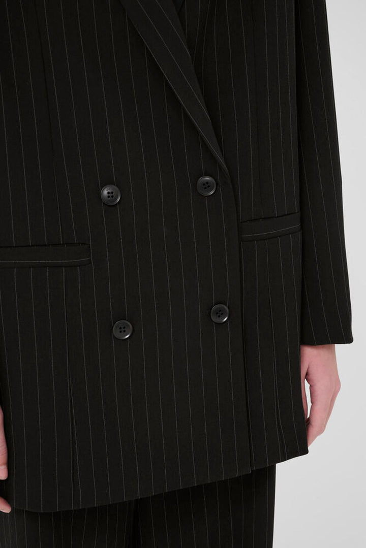 JoelleGZ pinstripe blazer - Black pinstripe