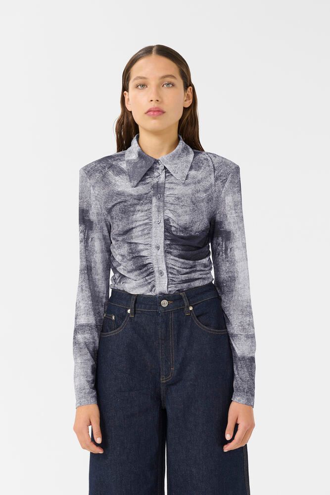 GZdeona P shirt - Black denim