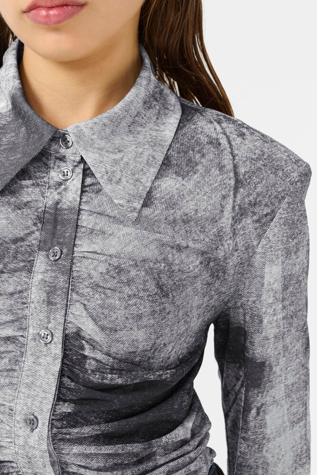 GZdeona P shirt - Black denim