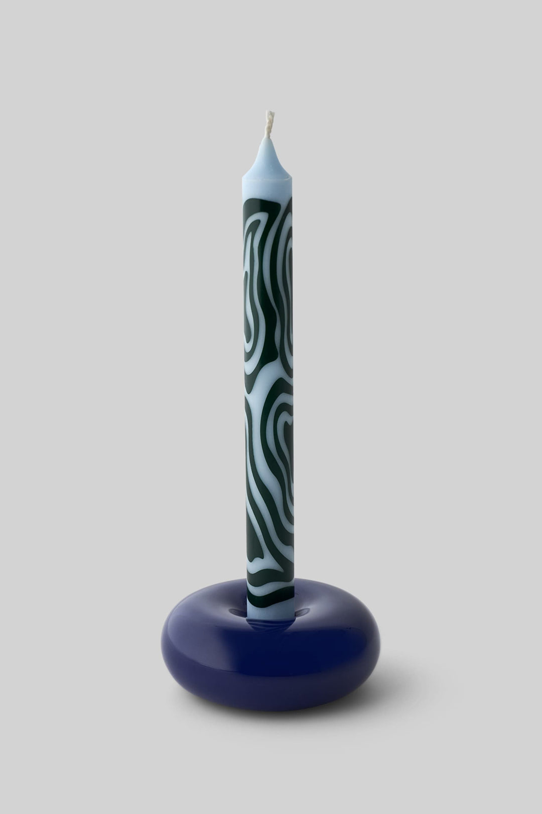 Candles - Light Blue/Red - Sett med 4