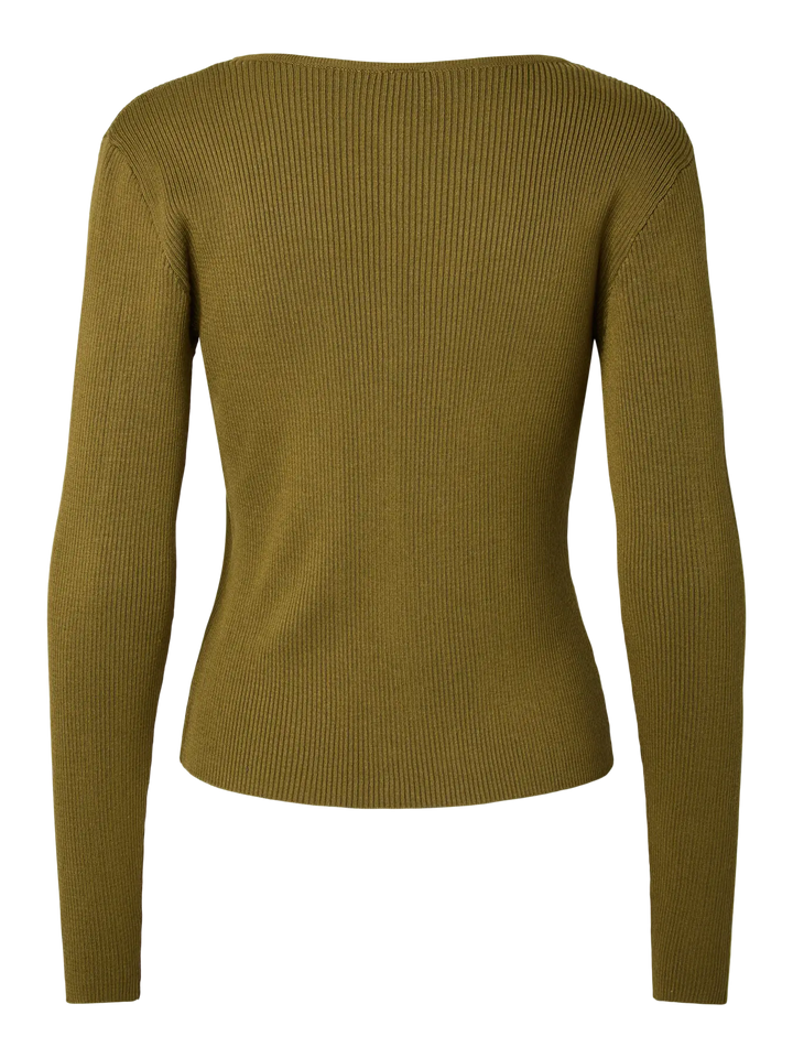 Yassiana Ls Knit Pullover S. - Fir Green