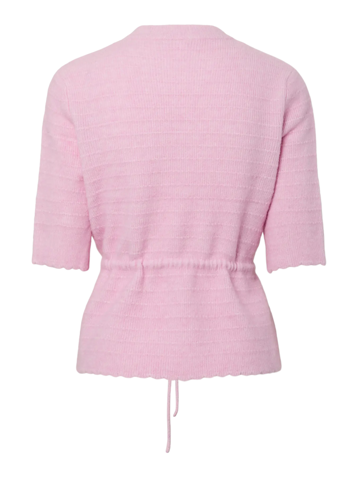 Yasthellis Ss Knit Pullover - Pink Lady