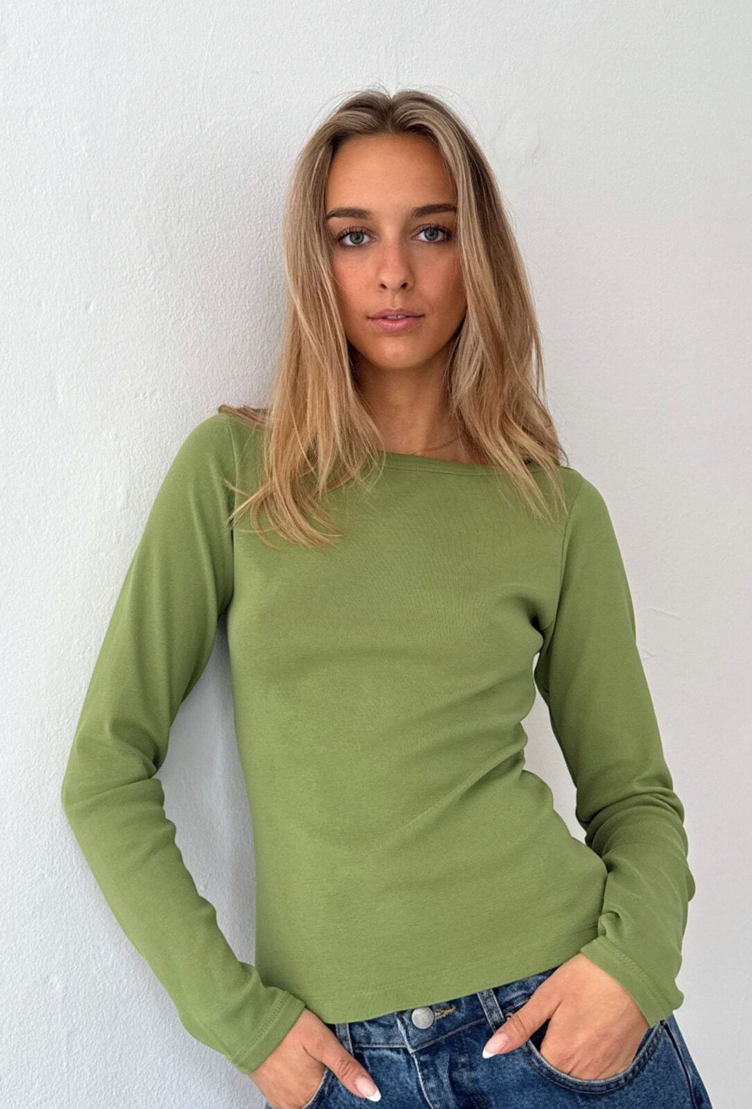 Madonna Ls Tee - Grass Green