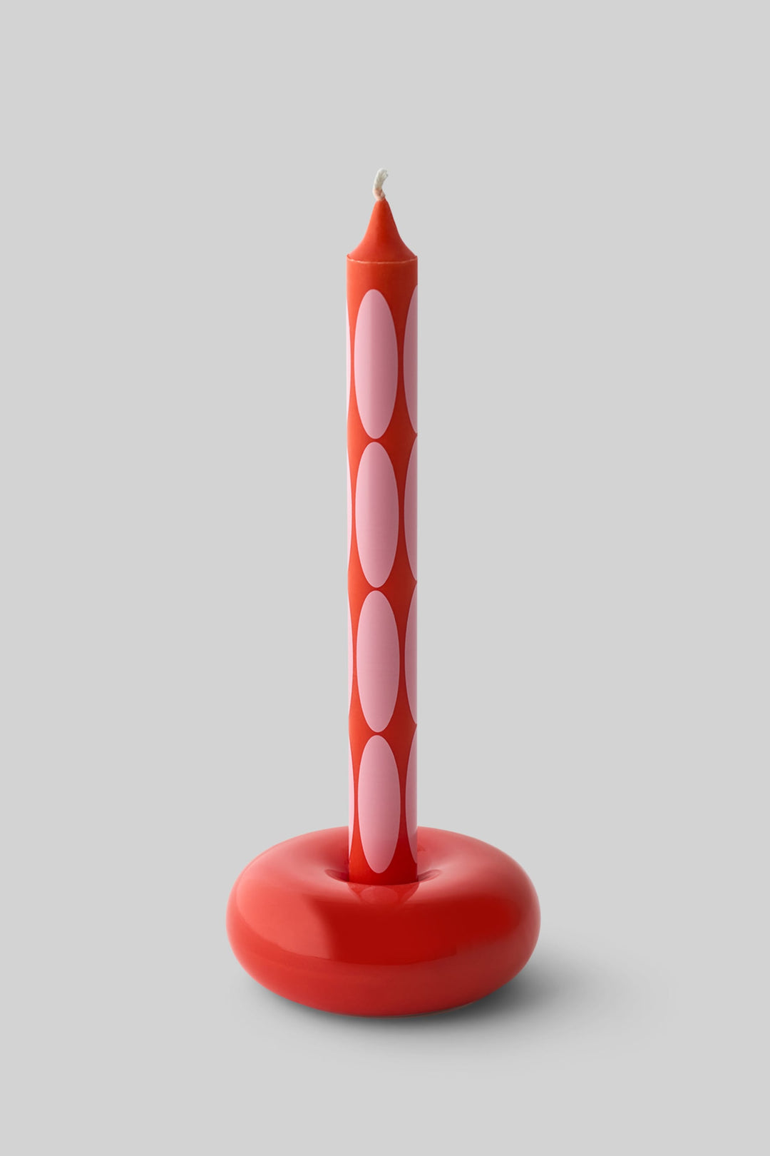 Candles - Light Blue/Red - Sett med 4