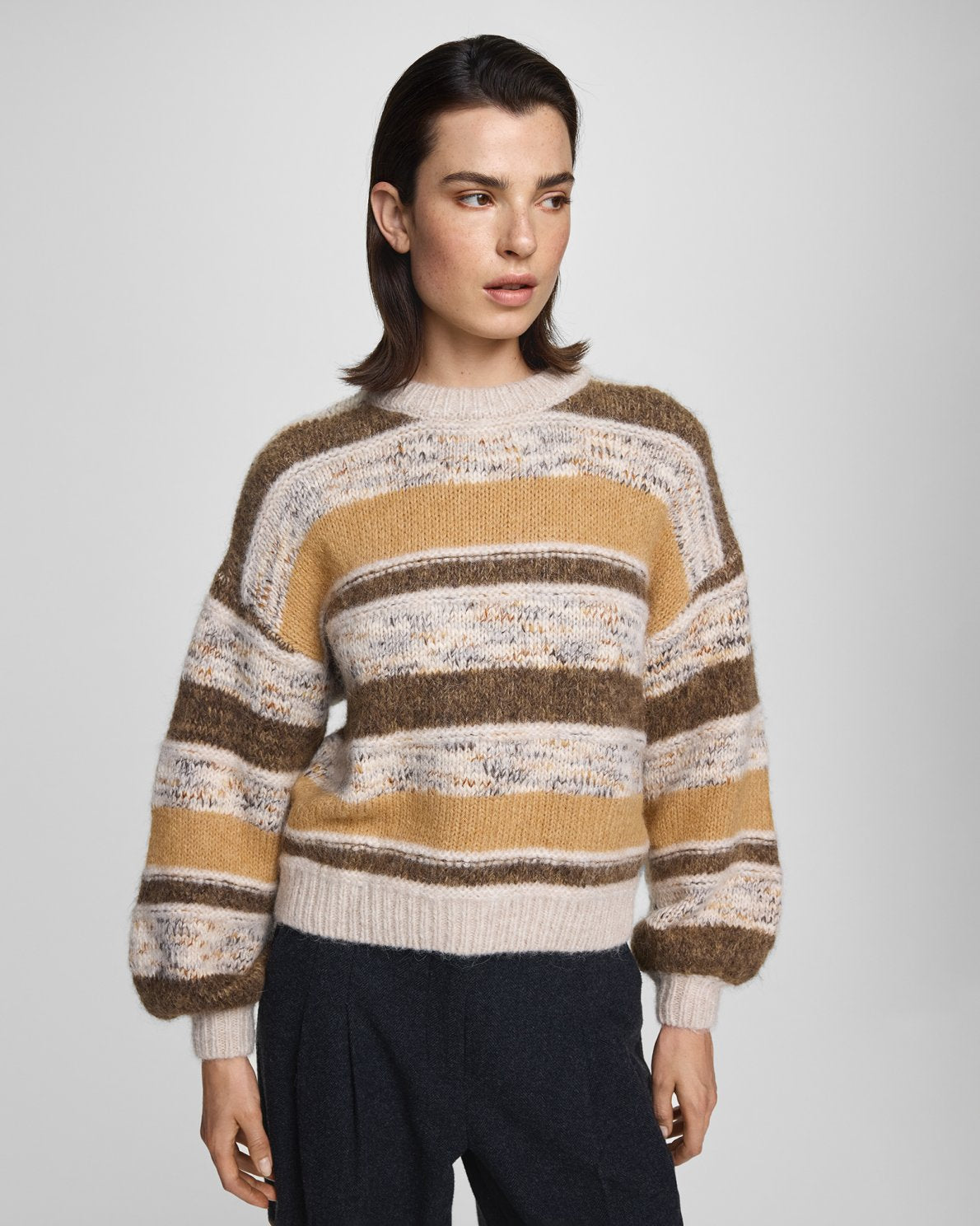 MSCHConstance Pullover STP - Oatmeal Sla Blk