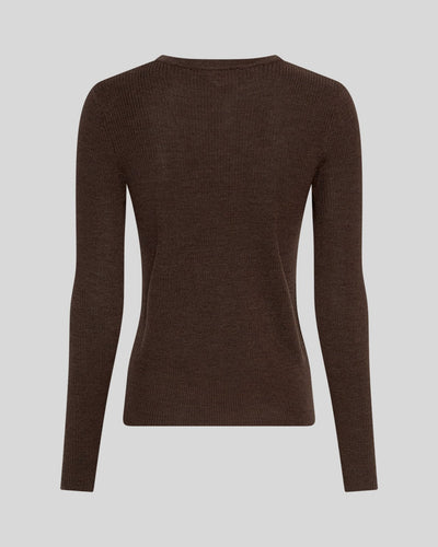 MSCHCriselle Avalina Rib Pullover - Hot Fudge Mel