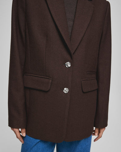 MSCHElliot Loose Blazer - Hot Fudge