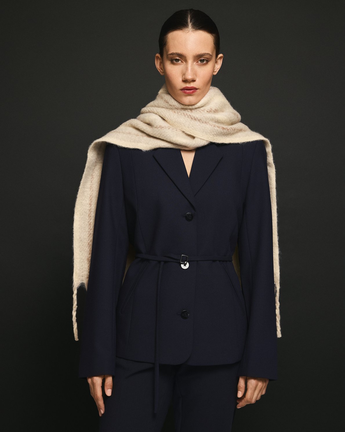 MSCHFreylia Straight Blazer - Mari Blue Mel