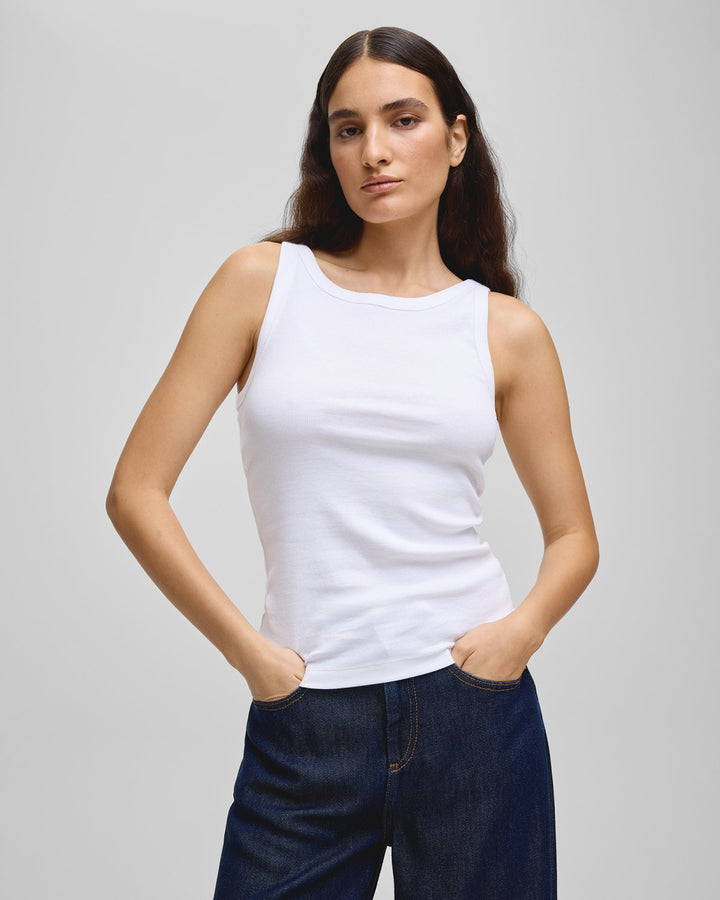 MSCHGubbe Rasmia SL Top - Bright White