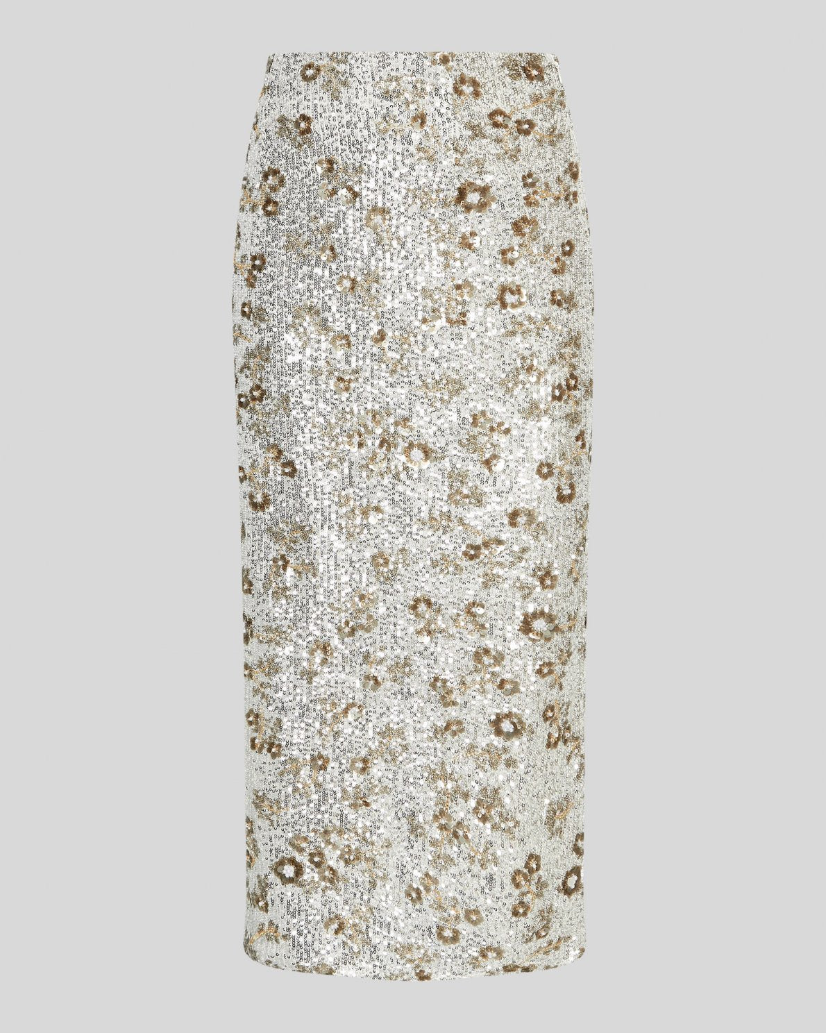 MSCHMagnolia HW Skirt EMB - Silver T Coco
