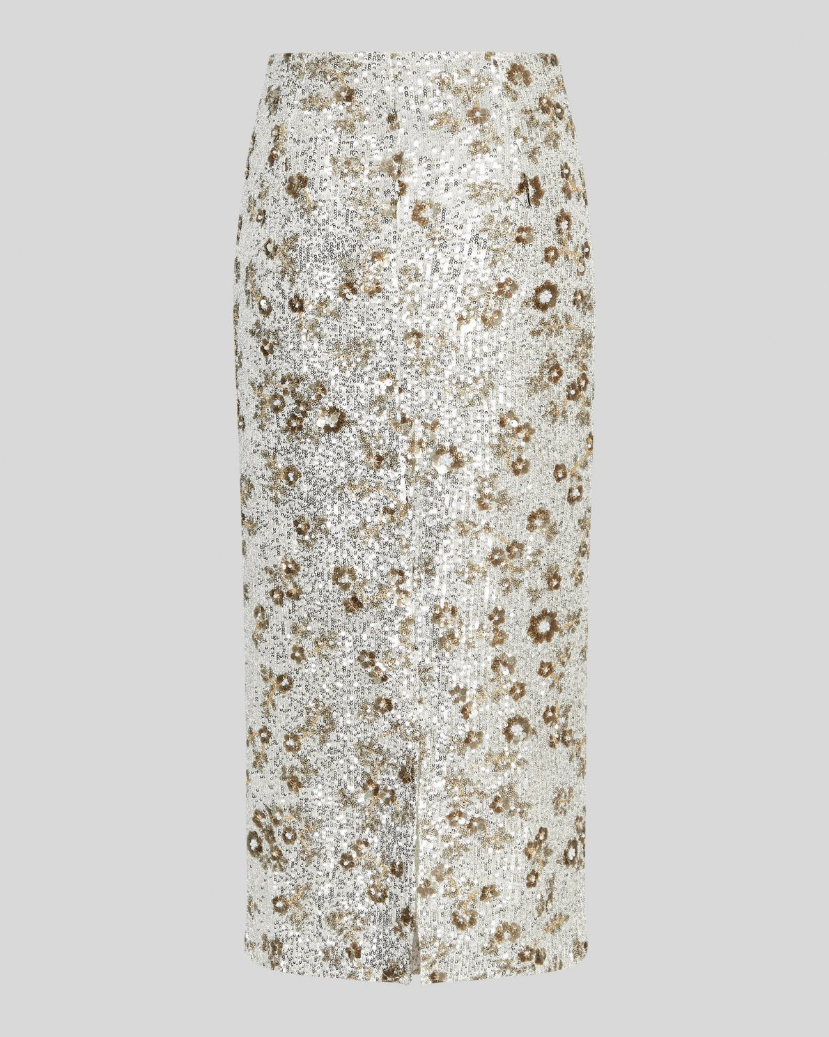 MSCHMagnolia HW Skirt EMB - Silver T Coco
