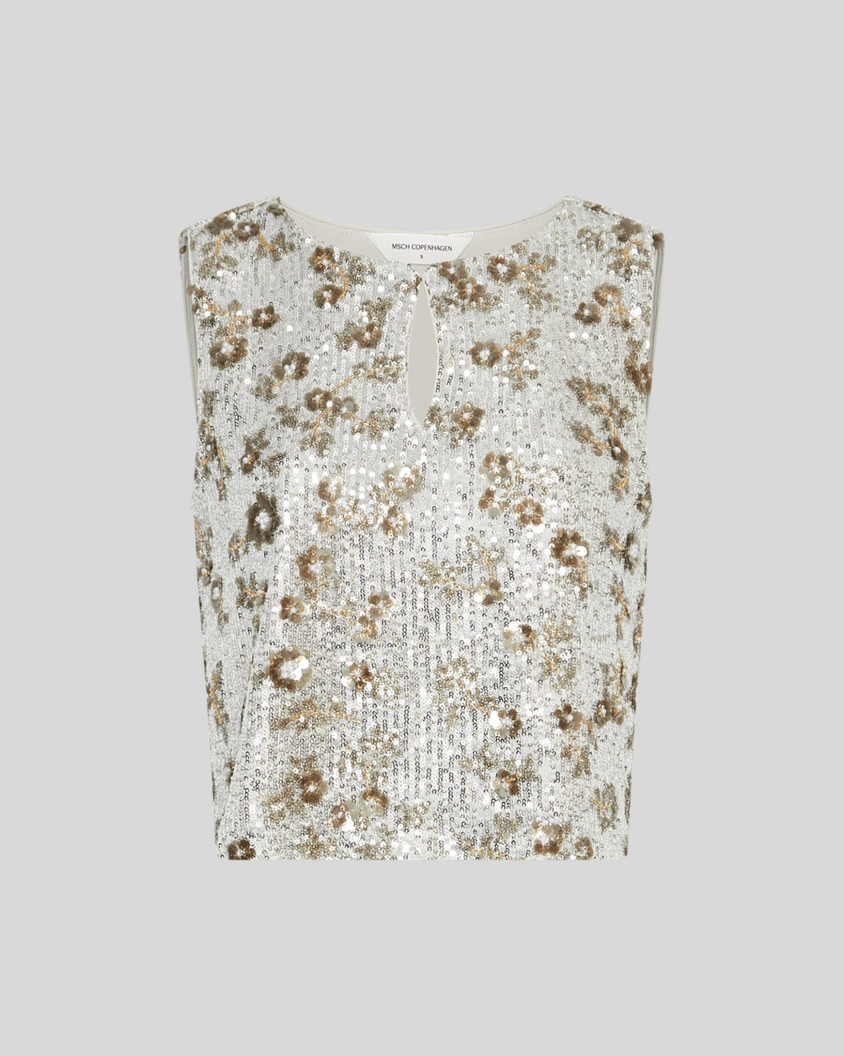 MSCHMagnolia SL Top EMB - Silver T Coco