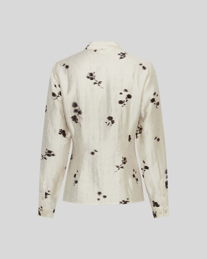 MSCHRianne Shirt AOP - Oatmeal Flower