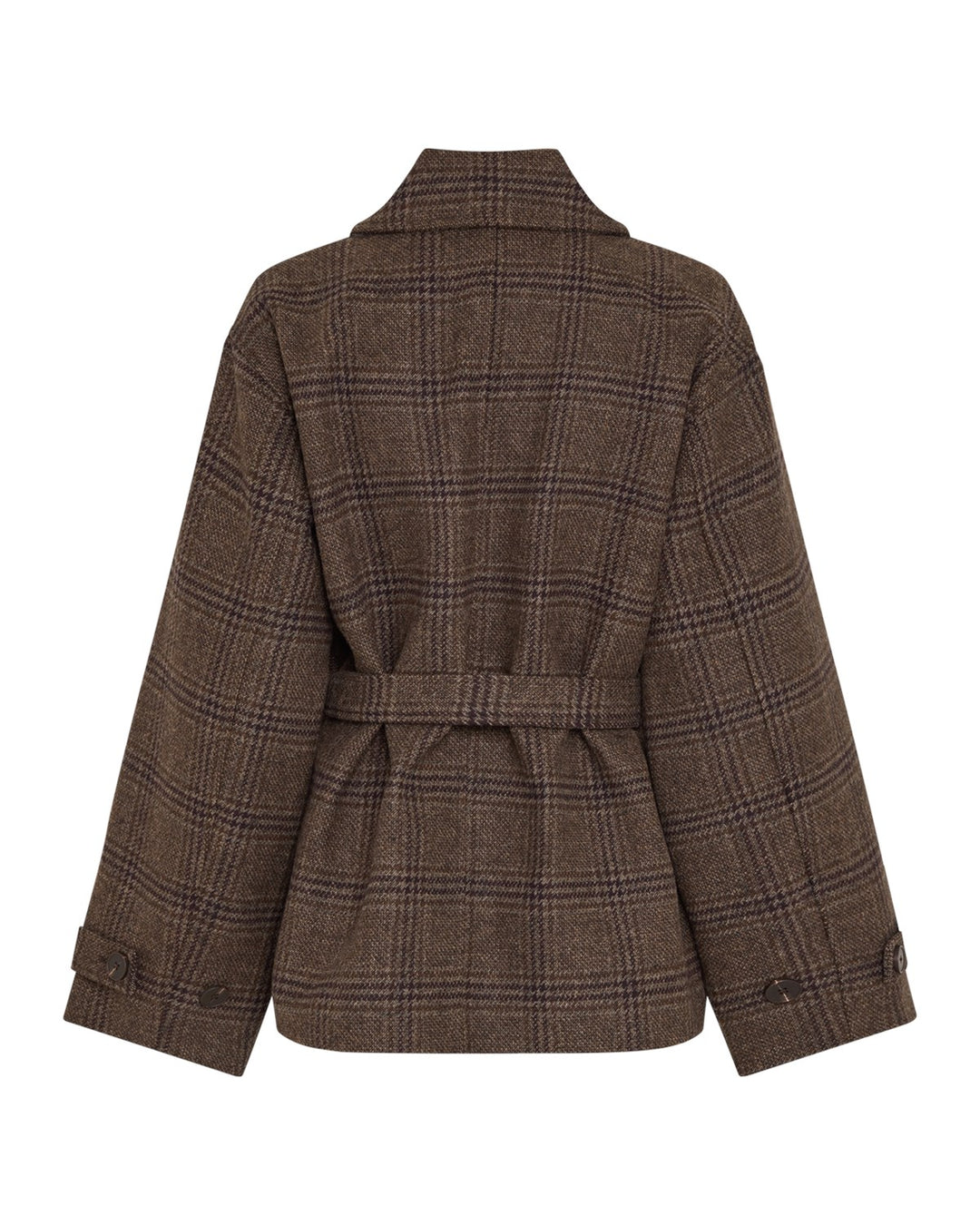 MSCHAmaranda Jacket CHK - Hot Fudge Rubbe