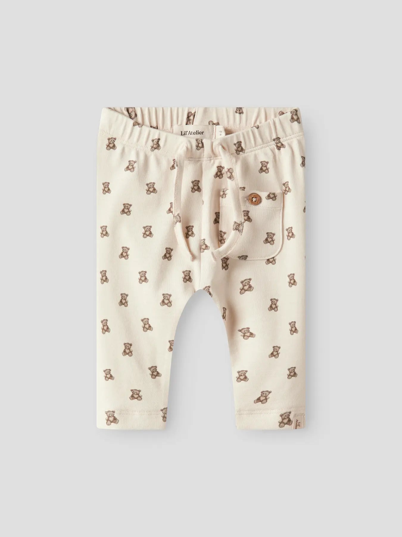 Nbngayo Eli Reg Pant Lil Noos - Turtledove Teddybear