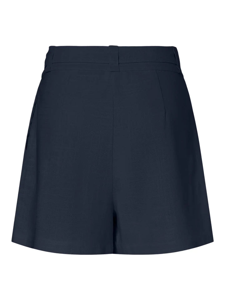 Yasagana Hw Linen Blend Mini Shorts S. - Navy Blazer