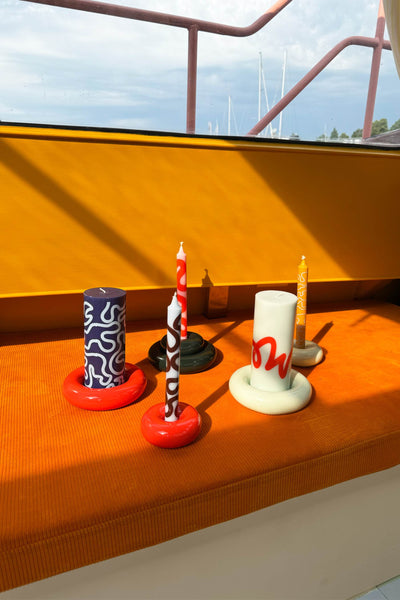 Bob Candle Holder - Large - Red