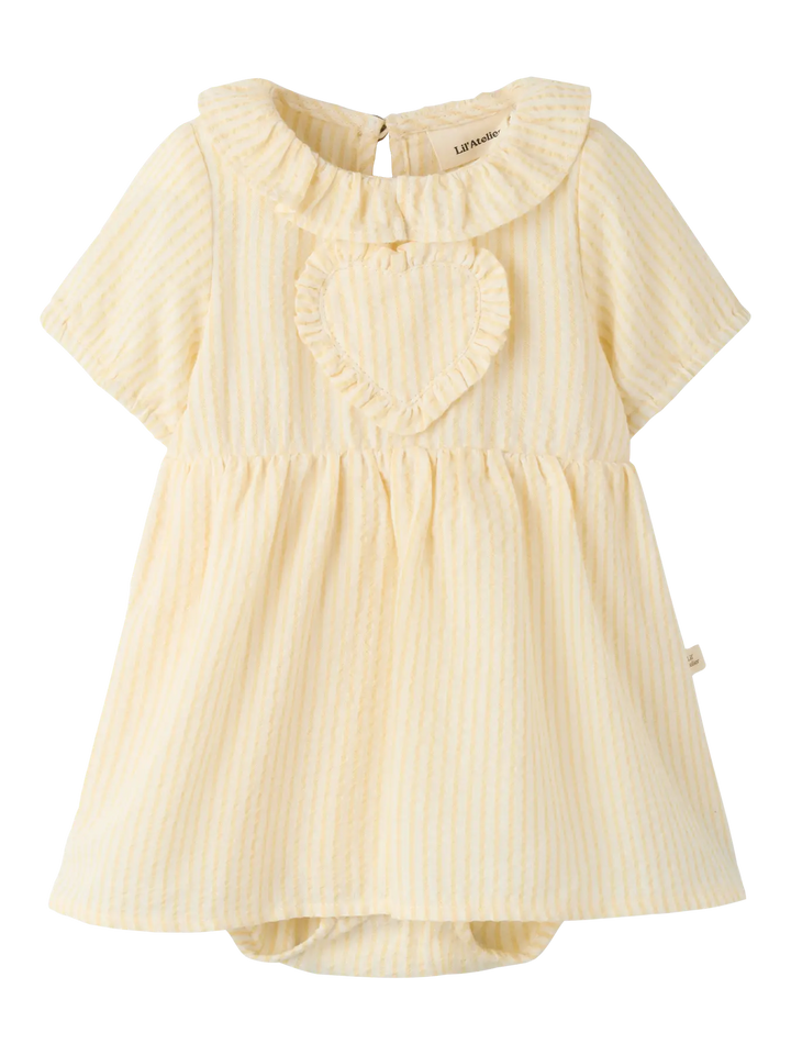 Nbffolly Ss Body Dress Lil - Coconut Milk Sahara Sun